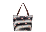 'Flamingo Zip n' Go' Beach Bag